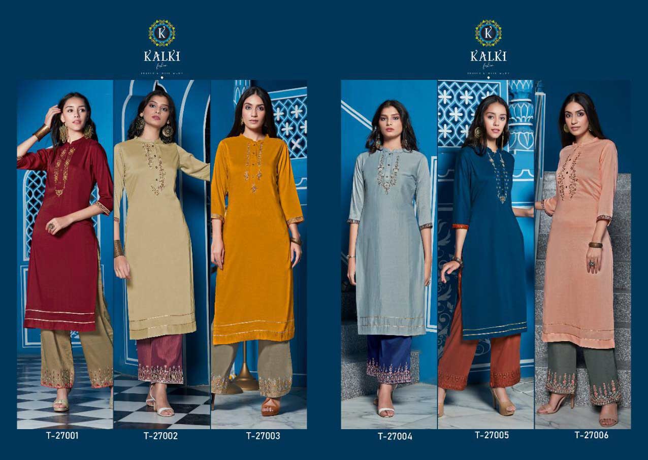 Kalki Tripling Vol-2 Cotton Viscose Kurti Sets Kalki Tripling Vol-2 Cotton Viscose Kurti Sets